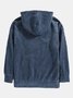 JoyMitty Men's Sweater Thick Corduroy Solid Color Long Sleeve Hoodie