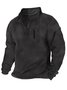 JoyMitty Outdoor Warm Zipper Men's Stand Collar Long Sleeve Hoodie