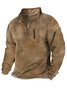 JoyMitty Outdoor Warm Zipper Men's Stand Collar Long Sleeve Hoodie