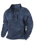 JoyMitty Outdoor Warm Zipper Men's Stand Collar Long Sleeve Hoodie