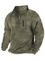 JoyMitty Outdoor Warm Zipper Men's Stand Collar Long Sleeve Hoodie