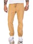 Men's Casual Pants Classic Solid Color Natural Fiber Men's Pants Large Pockets Men's Sweatpants Men