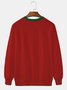 JoyMitty Christmas print round neck long sleeve sweatshirt