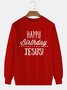 JoyMitty Christmas print round neck long sleeve sweatshirt