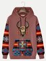 JoyMitty Men's Aztec Print Art Festive Hooded Sweatshirt