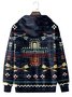 JoyMitty Men's Aztec Print Art Festive Hooded Sweatshirt