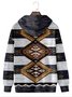 JoyMitty Men's Aztec Print Art Festive Hooded Sweatshirt