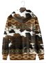 JoyMitty Men's Aztec Print Art Festive Hooded Sweatshirt