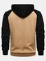 JoyMitty Vacation Casual Stitching Drawstring Hoodies Pocket Long Sleeve Pullover Sports Fashion Sweatshirts