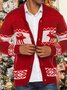 Men's Clothes European and American Christmas Jacquard Knitwear Button Cardigan Sweater Jacket