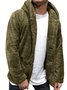 JoyMitty Fleece Warm Men's Button Hooded Sweatshirt