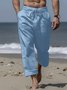 Men's Beach Breathable Natural Fiber Loose Casual Trousers