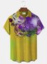 Masquerade Carnival Resort Men's Hawaiian Shirt Stretch Garment Aloha Camp Pocket Shirt