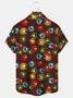 Christmas Lights Plaid Print Men's Button Pocket Shirt