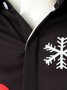 Christmas Holiday Black Long Sleeve Shirts Santa Easy Care Camp  Festival Shirts Big Tall