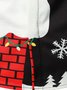 Christmas Holiday Black Long Sleeve Shirts Santa Easy Care Camp  Festival Shirts Big Tall