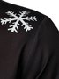 Christmas Holiday Black Long Sleeve Shirts Santa Easy Care Camp  Festival Shirts Big Tall