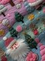 Christmas Gnome Print Men's Button Pocket Shirt