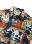 JoyMitty Beach Vacation Brown Men's Hawaiian Cool Ice Shirts