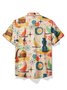 JoyMitty Medieval Geometry Atomic Print Men's Button Pocket Quick Dry Cool Ice Shirts  Sweat-wickingShirt