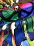 Printed Ombre Shirt Collar Shirts & Tops