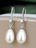 Silver Alloy Casual Earrings