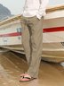 Men's Solid Linen Shift Pants