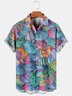 Fun Vintage Men's Easter Element Print Hawaiian Shirt