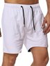 Men's Casual Candy Color Waterproof Quick Dry Five Point Beach Pants