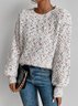 Wool/Knitting Ombre Crew Neck Sweater