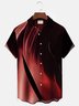 Men's Urban Trend Fashion Casual Shirts Gradient Large Size Wrinkle Free Easy Care Tops