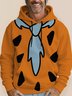 JoyMitty 50's Retro Cartoon Orange Men's Hoodies Pocket Hoodie Stretch Plus Size Art Fun Sweatshirts