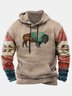 JoyMitty Vintage Aztec Ethnic Print Beach Men's Oversized Stretch Drawstring Hoodies