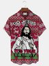 Christm Jesus Printed Men's Button Pocket Shirt